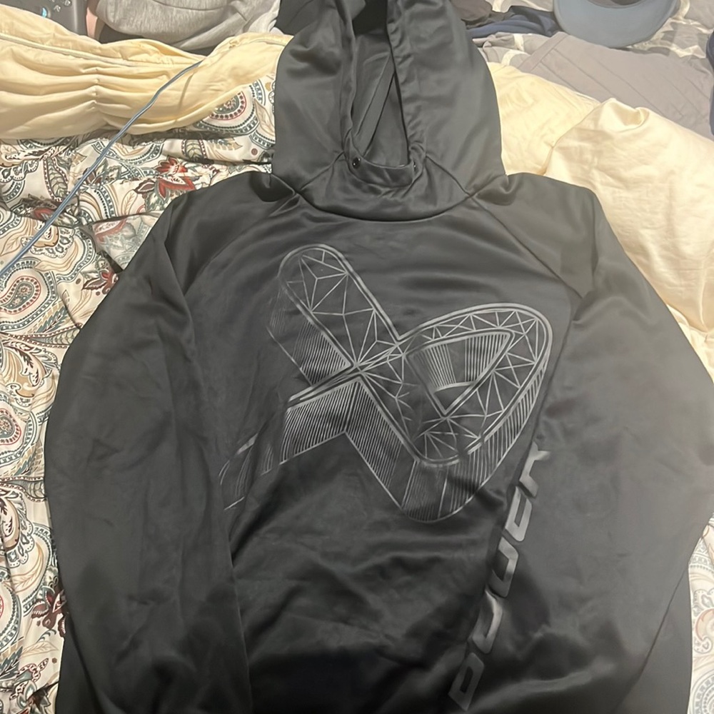 Mens Black Bauer Hockey Hoodie